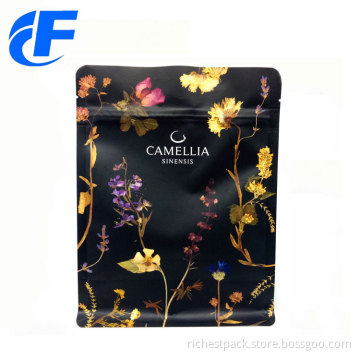 Biodegrable plastic food stand up bag with ziplock